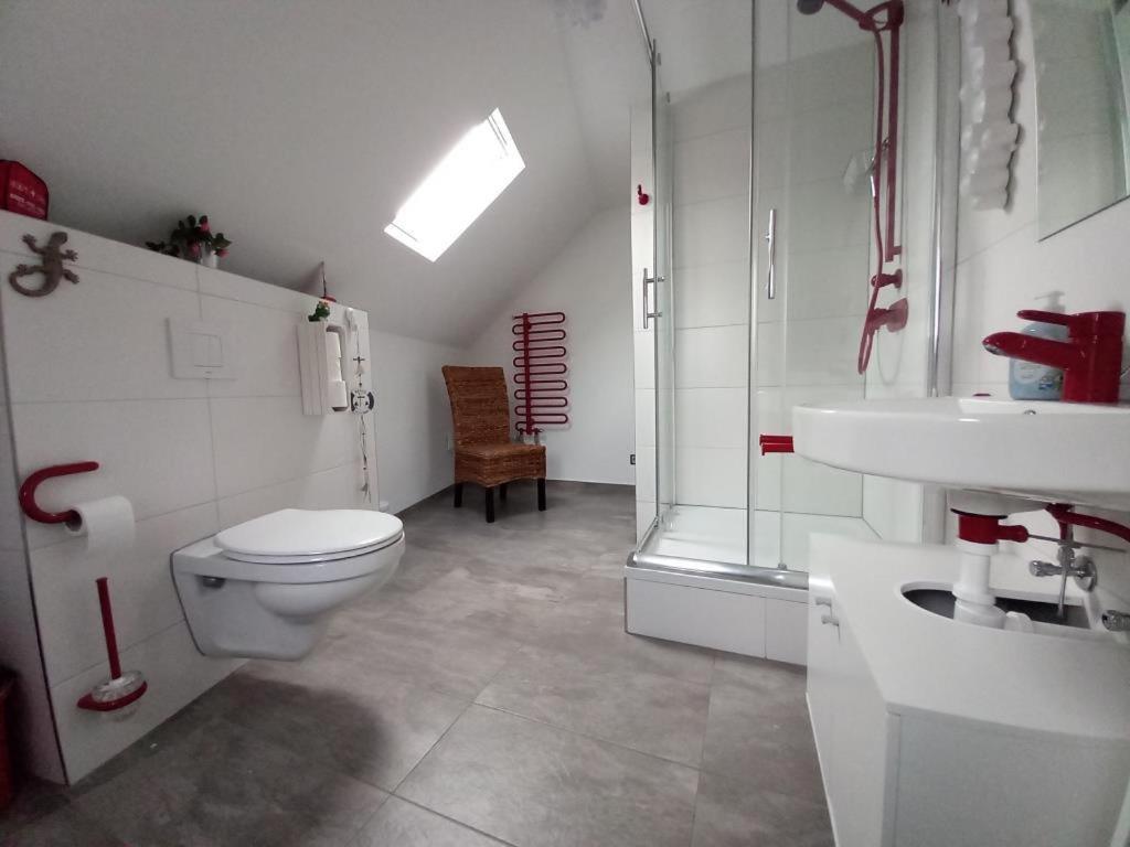 Ferienwohnung Im Roten Haus, Die Therme Ist Fusslaeufig In Wenigen Minuten Erreichbar باد ايمس المظهر الخارجي الصورة